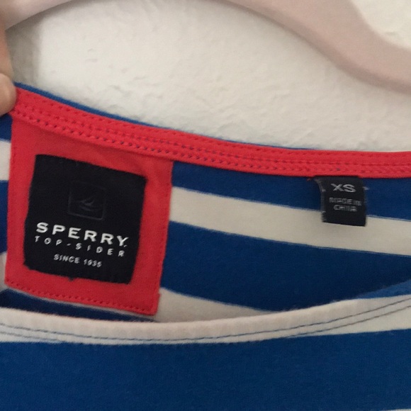 SPERRY- blue and white striped cotton dress - Picture 5 of 6